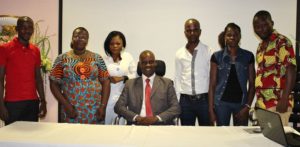 Photo d'équipe lors de la journée de promotion de l'adaptation basée sur les écosystèmes du 17 juin 2015
