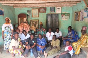 l'OLG en visite chez le roi de Adakplamè